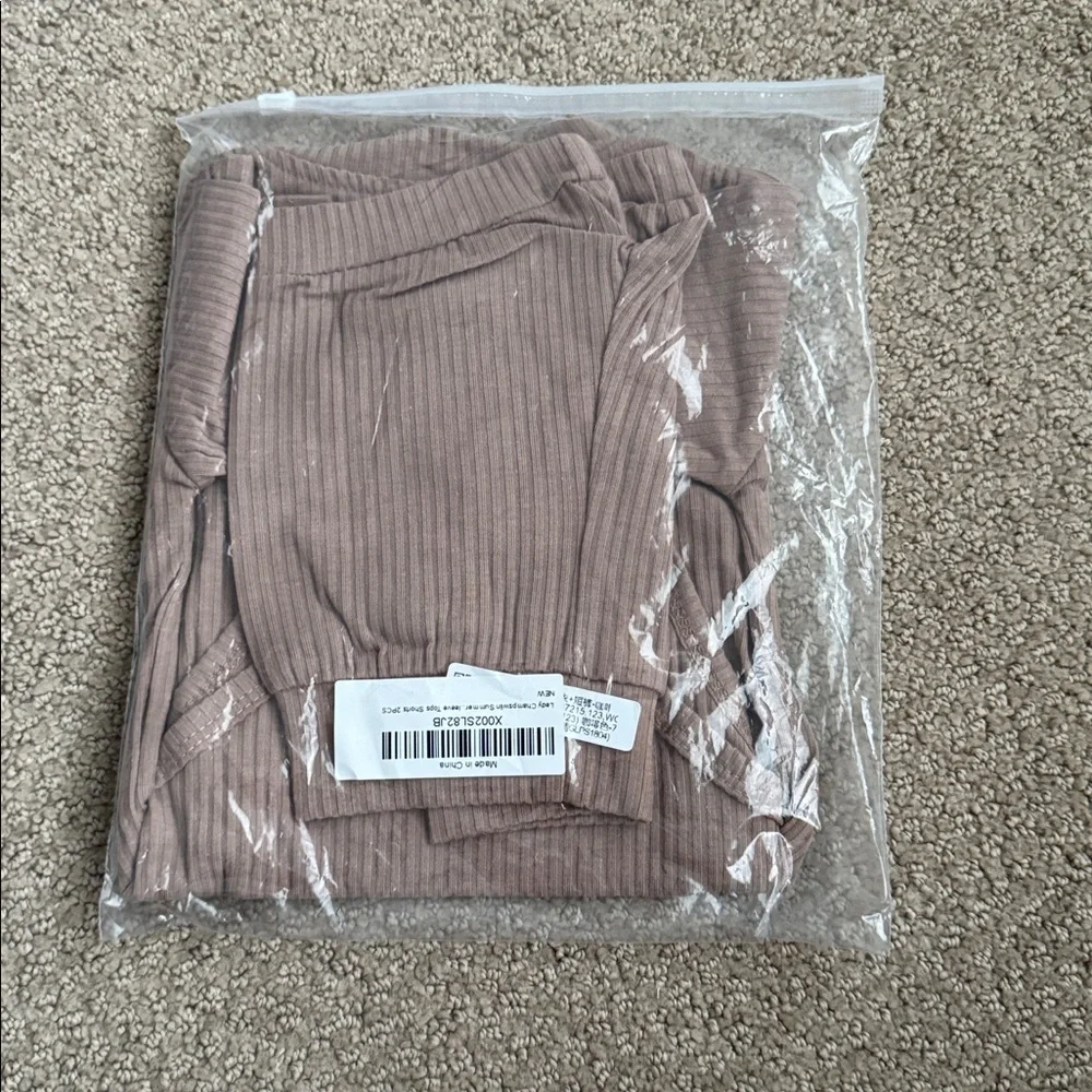 NIB‎ Ledy Champswiin Summer Baby Boy Ribbed 2 Pc Shorts Set - Size: 70 (6-12mo)